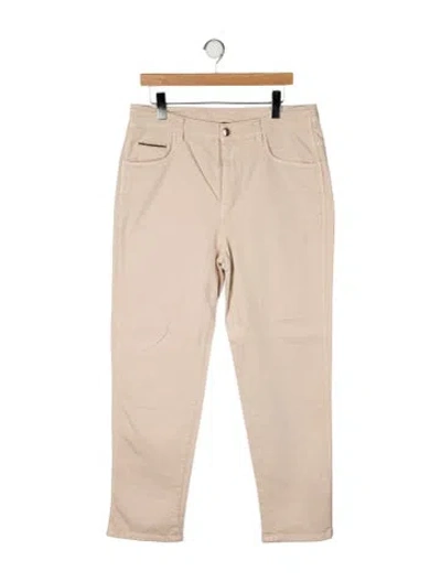 Pre-owned Brunello Cucinelli Straight Leg Pants In Neutral