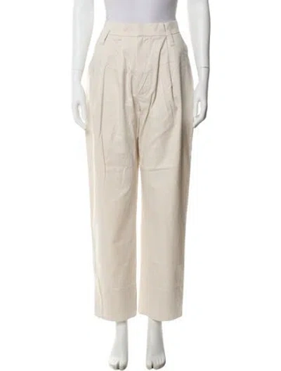 Pre-owned Brunello Cucinelli Straight Leg Pants In Neutral