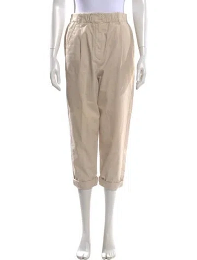 Pre-owned Brunello Cucinelli Straight Leg Pants In Neutral