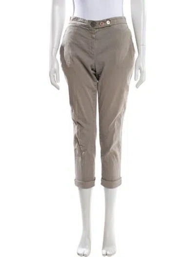 Pre-owned Brunello Cucinelli Straight Leg Pants In Neutral