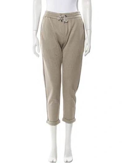 Pre-owned Brunello Cucinelli Straight Leg Pants In Neutral