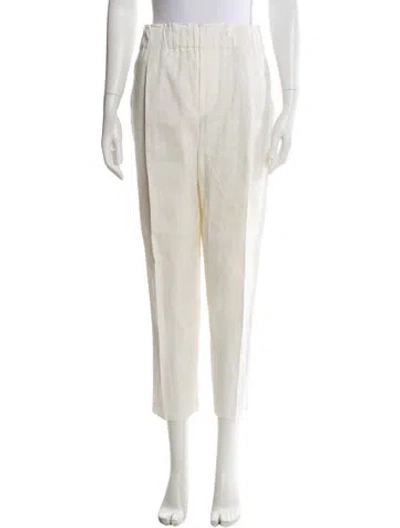 Pre-owned Brunello Cucinelli Straight Leg Pants In Neutral