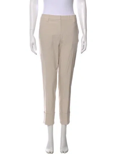 Pre-owned Brunello Cucinelli Straight Leg Pants In Neutral