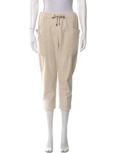 Pre-owned Brunello Cucinelli Straight Leg Pants In Neutral