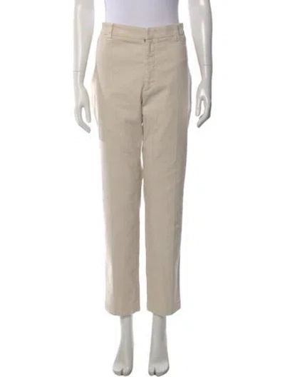 Pre-owned Brunello Cucinelli Straight Leg Pants In Neutral