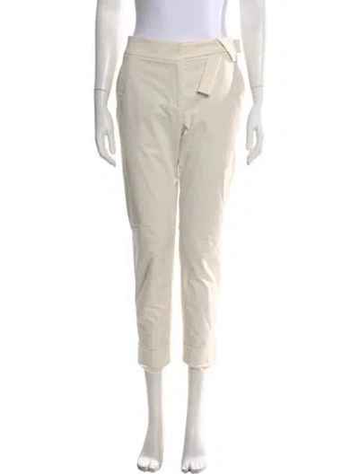 Pre-owned Brunello Cucinelli Straight Leg Pants In Neutral