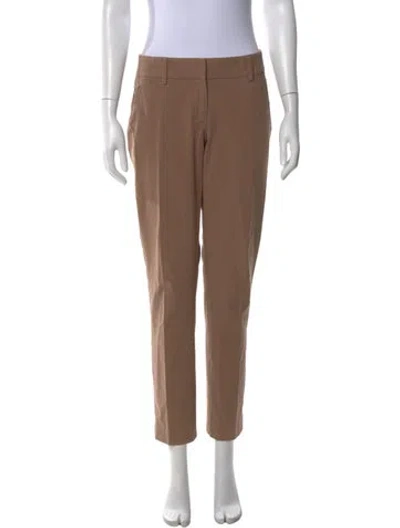 Pre-owned Brunello Cucinelli Straight Leg Pants In Neutral