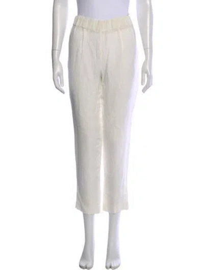 Pre-owned Brunello Cucinelli Straight Leg Pants In Neutral