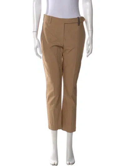 Pre-owned Brunello Cucinelli Straight Leg Pants In Neutral