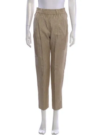 Pre-owned Brunello Cucinelli Straight Leg Pants In Neutral