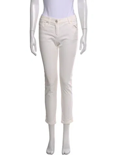 Pre-owned Brunello Cucinelli Straight Leg Pants In Neutral