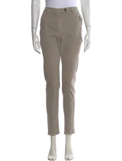 Pre-owned Brunello Cucinelli Straight Leg Pants In Neutral