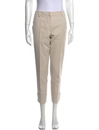 Pre-owned Brunello Cucinelli Straight Leg Pants In Neutral