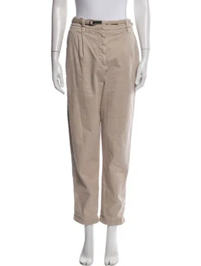 Pre-owned Brunello Cucinelli Straight Leg Pants In Neutral