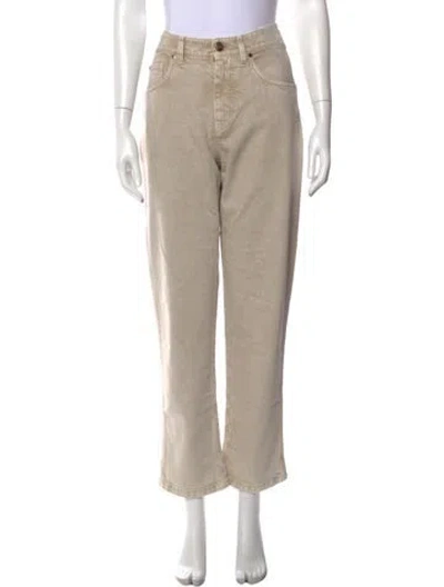 Pre-owned Brunello Cucinelli Straight Leg Pants In Neutral