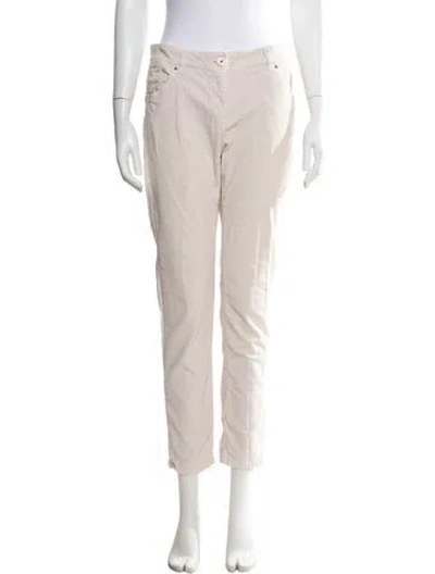 Pre-owned Brunello Cucinelli Straight Leg Pants In Neutral