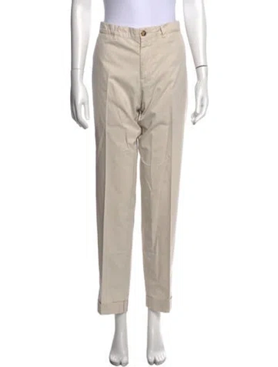 Pre-owned Brunello Cucinelli Straight Leg Pants In Neutral