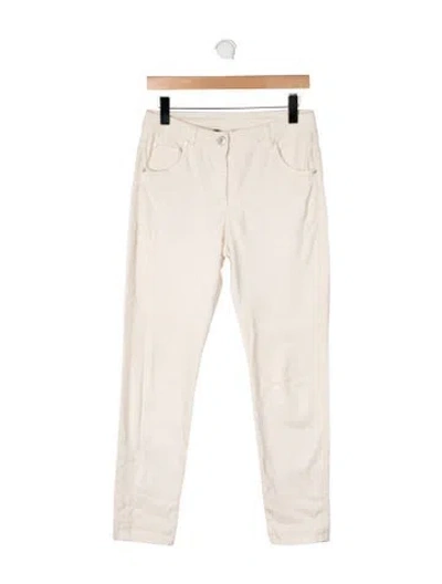 Pre-owned Brunello Cucinelli Straight Leg Pants In Neutral