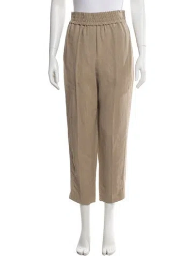 Pre-owned Brunello Cucinelli Straight Leg Pants In Neutral