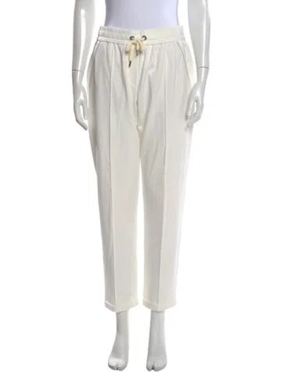 Pre-owned Brunello Cucinelli Straight Leg Pants In Neutral