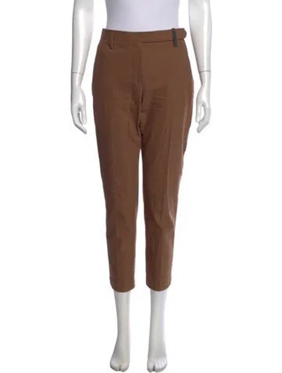 Pre-owned Brunello Cucinelli Straight Leg Pants In Neutral