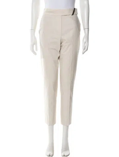 Pre-owned Brunello Cucinelli Straight Leg Pants In Neutral