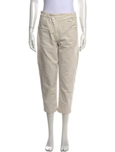 Pre-owned Brunello Cucinelli Straight Leg Pants In Neutral
