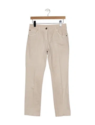 Pre-owned Brunello Cucinelli Straight Leg Pants In Neutral