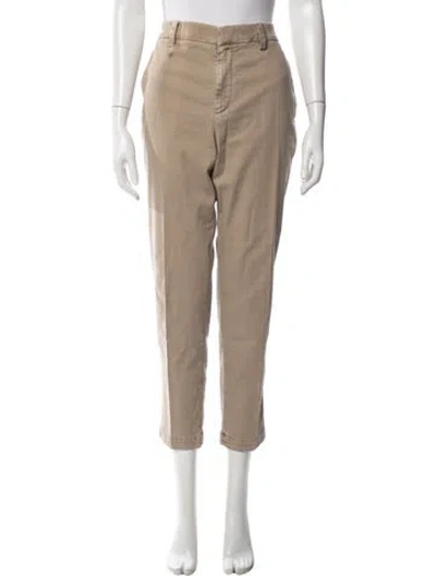 Pre-owned Brunello Cucinelli Straight Leg Pants In Neutral