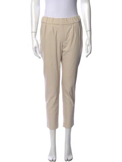 Pre-owned Brunello Cucinelli Straight Leg Pants In Neutral