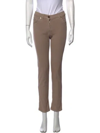 Pre-owned Brunello Cucinelli Straight Leg Pants In Neutral
