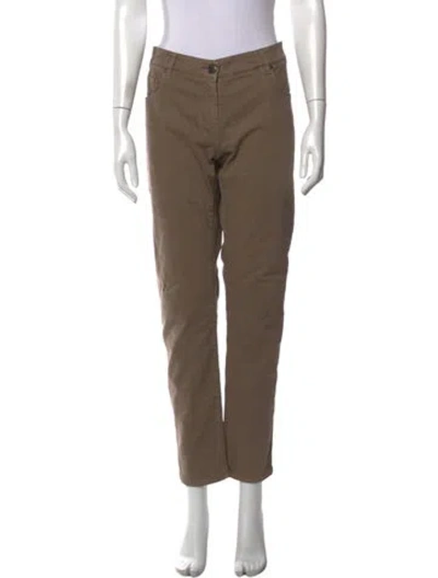 Pre-owned Brunello Cucinelli Straight Leg Pants In Neutrals
