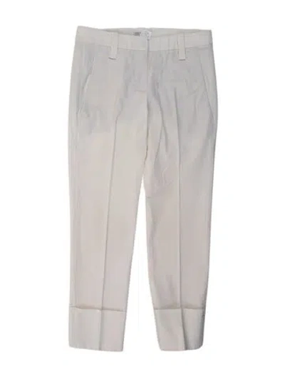 Pre-owned Brunello Cucinelli Straight Leg Pants In Neutrals