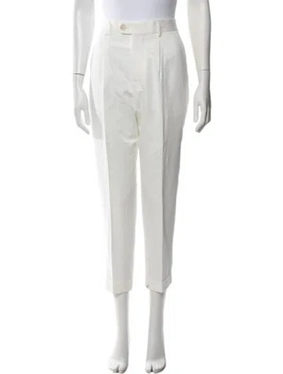 Pre-owned Brunello Cucinelli Straight Leg Pants In Neutrals/white