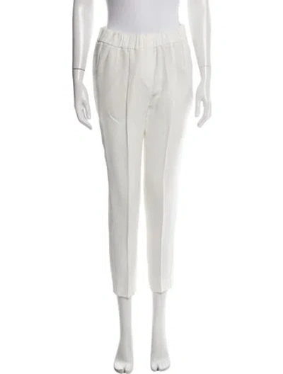 Pre-owned Brunello Cucinelli Straight Leg Pants In Neutrals/white