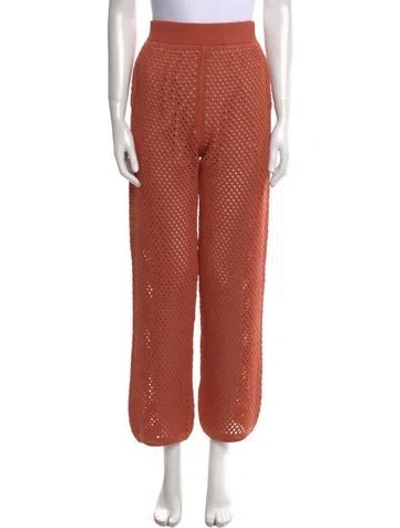 Pre-owned Brunello Cucinelli Straight Leg Pants In Orange