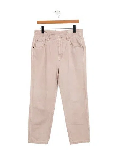 Pre-owned Brunello Cucinelli Straight Leg Pants In Pink