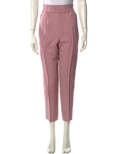Pre-owned Brunello Cucinelli Straight Leg Pants In Pink