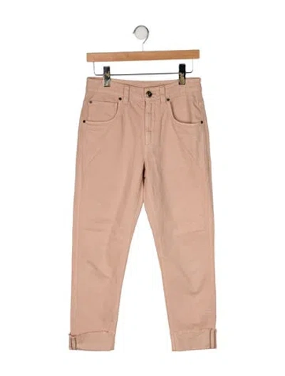 Pre-owned Brunello Cucinelli Straight Leg Pants In Pink