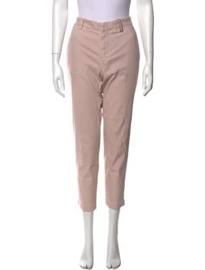 Pre-owned Brunello Cucinelli Straight Leg Pants In Pink