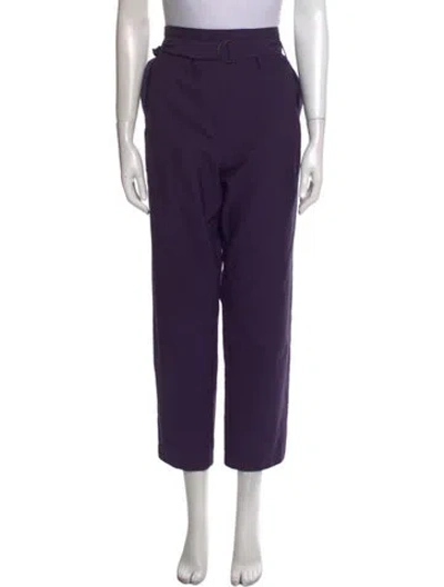 Pre-owned Brunello Cucinelli Straight Leg Pants In Purple