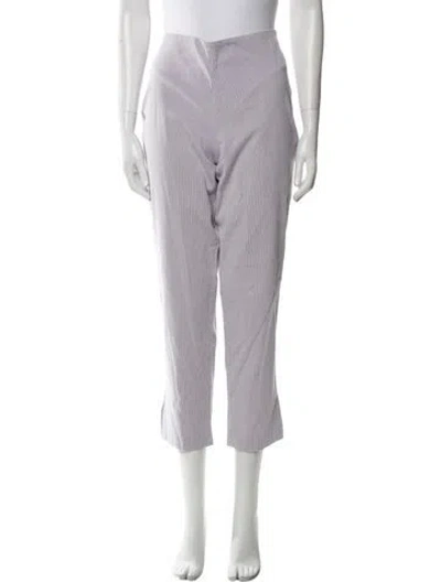 Pre-owned Brunello Cucinelli Straight Leg Pants In Purple