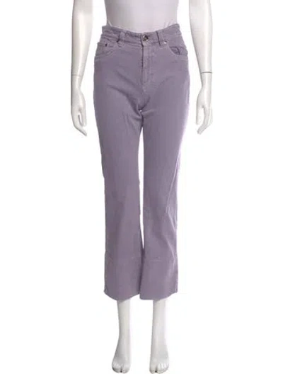 Pre-owned Brunello Cucinelli Straight Leg Pants In Purple