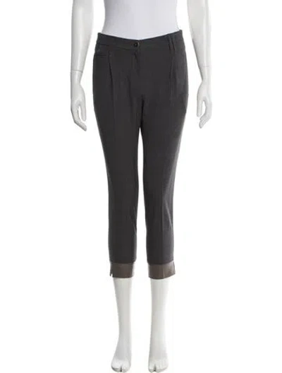 Pre-owned Brunello Cucinelli Straight Leg Pants In Purple