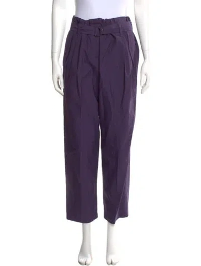 Pre-owned Brunello Cucinelli Straight Leg Pants In Purple
