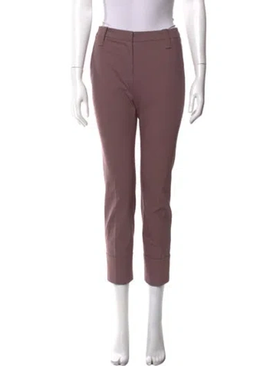 Pre-owned Brunello Cucinelli Straight Leg Pants In Purple