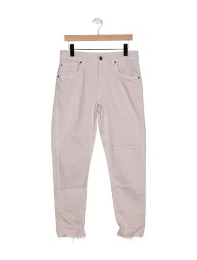 Pre-owned Brunello Cucinelli Straight Leg Pants In Purple