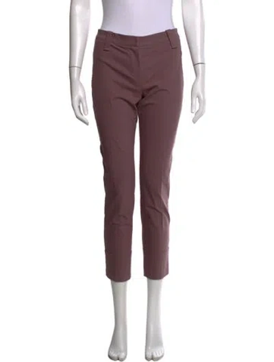 Pre-owned Brunello Cucinelli Straight Leg Pants In Purple