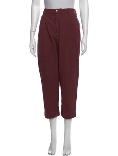 Pre-owned Brunello Cucinelli Straight Leg Pants In Red
