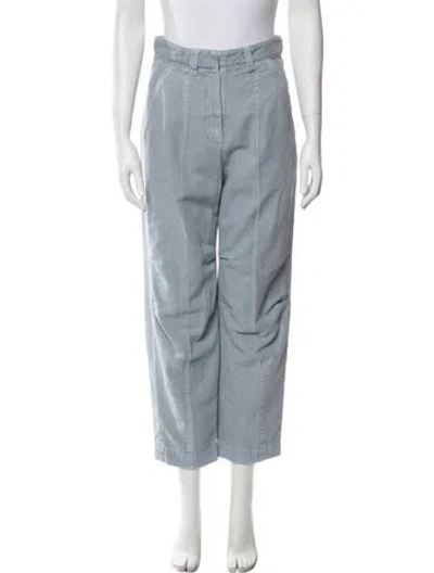 Pre-owned Brunello Cucinelli Straight Leg Pants W/ Tags In Blue